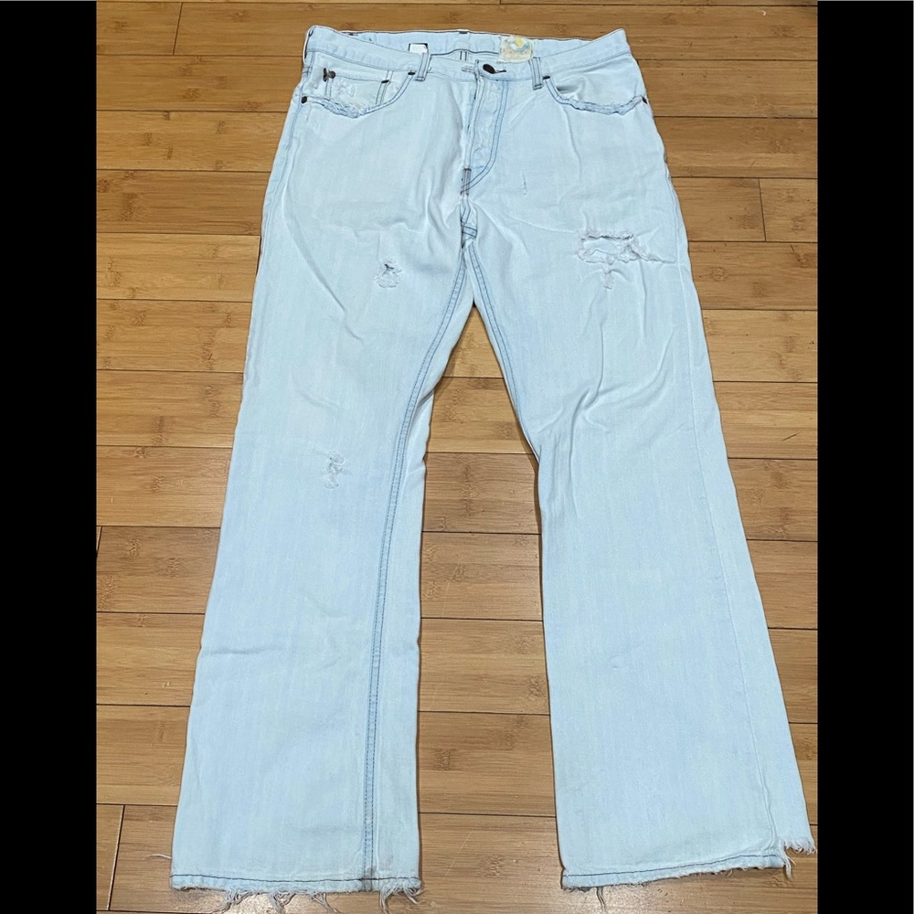 Vintage Hollister 5 Pocket Whitewashed Jeans Sz 32